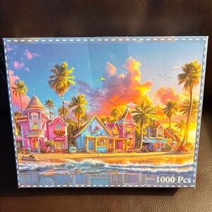 Colorful Harbor jigsaw  Puzzle - 1000 Pieces.
